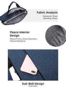 1个14英寸简约商务笔记本电脑内胆包，纯色大容量加厚款，耐用面料，防刮耐磨，轻便时尚，方便旅行、出差、办公使用，是生日、新年送给亲朋好友的完美礼物。 - 彩色 - 查看 10