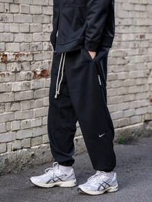 Nike Dri-Fit FW24 AS M NK DF SI PANT 休閒簡約百搭速乾針織運動褲 男款 - 黑色 - 查看 1