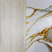 1卷高档大理石纹自粘墙纸，可移除DIY墙贴，防水、防油、易于维护和清洁，适用于厨房、浴室、墙面装饰，现代铂金纹理艺术风格 - 白金 - 查看 10