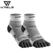 1 双 WRELS 透气柔软袜子,夏季吸湿排汗时尚撞色趾袜 - 男士短袜,防滑运动袜,女士压缩袜,跑步/徒步/骑行/篮球 - 男女通用舒适日常针织袜 - 彩色 - 查看 13