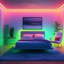 Acosh Neon RGB 5050 燈條附 24 鍵控制器，變色發光 LED 燈串，1m~40m LED 燈條適用於臥室、廚房、電視、節日（聖誕節、萬聖節、生日） - RGB - 查看 7