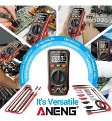 Multímetro Digital Profesional Lcd Portátil Aneng Sz202 - Rojo - Ver 3
