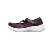 Skechers Girls' Mary Jane Princess Shoes, Soft Sole - Black/Pink - View 4