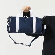 adidas 拉鍊開合可拆式調整肩帶 單肩斜背手提包 女款 藍色 - 藍白色 - 查看 2