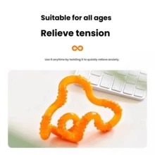 tangle 官方扭扭玩具发光系列减压玩具，多动症专注力训练手指玩具，光滑质地，放松身心 - 扭扭樂解壓玩具-夜光-莓紫 - 查看 5