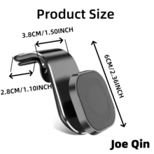 حامل هاتف سيارة دوار 360 درجة، مغناطيسي قوي مضاد للسقوط، قابل للتعديل متعدد الزوايا، متوافق مع سامسونج وجميع الموديلات - متعدد الألوان - مشاهدة 4