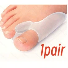 2pcs Silicone Toe Side Protector Pads, Soft & Comfortable, Relieve Discomfort, Reusable & Washable