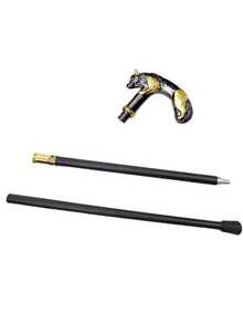 1支豪华男士手杖，可拆卸狐狸造型金属材质，时尚优雅，适合日常使用或作为礼物，也可用于角色扮演、魔术表演等场合。 - 彩色 - 查看 12