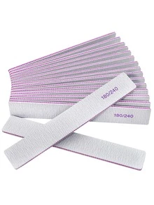 50pcs/25pcs/10pcs/5pcs/3pcs/1pc Nail Files, Professional 180/240 Grit Nail Files Double Sided Emery Board Washable Emery Boards Reusable Nail Buffers Nail Supplies,Nail Tools,Nail Art Tools,Back To School,Nails,Nail Tools - Multicolor - View 1