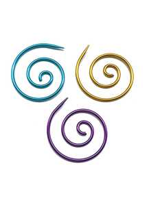 3pcs/Set Spiral Line Needles, Handmade Weaving Tools, Colorful Round Spiral Needles, Household Knitting Needles Sewing Tools, Suitable For Small Item Crocheting And Marking, Great For Crochet Projects - Multicolor - View 8