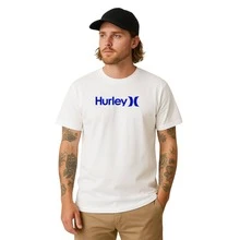 Kit Of 3 Hurley Surfing Basic Cotton Unisex T-Shirts, Black, Blue And White, Summer Skate - 黑色,藍色和白色 - 查看 10