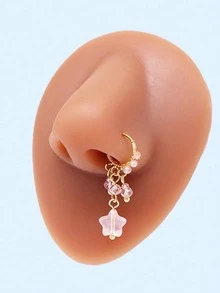 1 chiếc khuyên mũi hình ngôi sao đính đá, trang sức thời trang dành cho nữ, thích hợp làm quà tặng dự tiệc cho bạn bè. - Nhiều màu - Xem 1