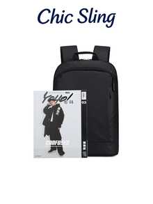 Lightweight Waterproof Fashionable Casual Backpack For Men - Black - View 3