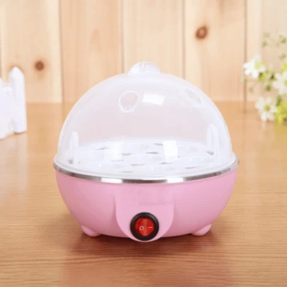 Mini vaporizador de huevos multifuncional para el hogar Caldera de huevos de apagado automático Lata de natillas al vapor bollos calientes de leche caliente