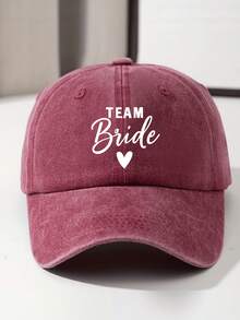 1pc Retro Washed Soft Top Brimmed Baseball Cap, Unisex Vintage Print Hat For Outdoor, Daily Wear And Outfit Matching