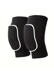 1 Set Of Elastic, Breathable & Thick Foam Elbow, Knee And Wrist Pads, Suitable For Roller Skating, Ice Hockey, Volleyball And Other Sports, Providing Impact Protection