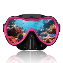 Full Face Snorkel Mask, Diving Goggles, Tempered Glass Diving Mask, Adult & Teen Swimming Goggles With Nose Cover, Suitable For Diving, Snorkeling, Swimming - Multicolor - View 9
