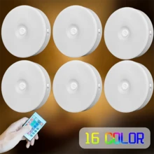 Bộ 1/3/6 đèn LED từ tính sạc USB có điều khiển từ xa và chức năng hẹn giờ điều chỉnh độ sáng, thích hợp cho phòng ngủ, tủ quần áo, tủ đựng đồ, đầu giường, hành lang và tủ trưng bày (250mAh) - USB + điều khiển từ xa - Xem 15