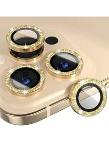3d Eagle Eye Camera Lens Film Compatible With IPhone With High Definition Reinforced Tempered Glass Metal Camera Lens Protector With Rhinestone Decor, Anti-Scratch, Anti-Shock, Light Luxury Fashion Mobile Phone Accessory Applicable To Daily Shield, Office, Home Daily Shield Office Home Phone Camera Cover Sparkling Crystal Waterproof Shockproof Anti-Fall Scratch Resistant - Gold - View 22