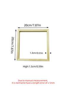 DIY Frame Kit, Canvas/Oil Painting Frame Set, Self-Installation Or Pre-Assembled, For Home Room And Office Decor, Christmas & Valentine's Day Gifts - Apricot - View 12