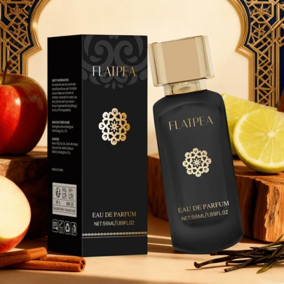 FLATPEA 56毫升/1.89液体盎司 高级香水，持久留香，男女皆宜，自然清新，木质/美食调，中性香水，特别奢华，无酒精，高端，淡香精（EDP），适合日常使用、派对、约会。理想的节日礼物，情人节、生日礼物。