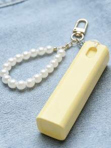 10毫升珍珠链便携式香水喷雾 | 可填充旅行喷雾器，可爱钥匙扣，可挂在手提包/背包上，防漏化妆品喷雾器，迷你香水瓶，非常适合女性和女孩，理想的礼物，采用塑料和锌合金制成，实用精致 - 彩色 - 查看 3