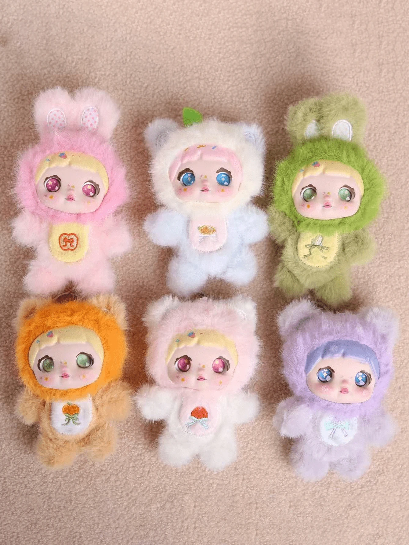 新款树脂水果玩偶钥匙扣，可爱小摆件吊坠，包包挂饰，玩偶，生日/新年礼物 - 彩色 - 查看 1