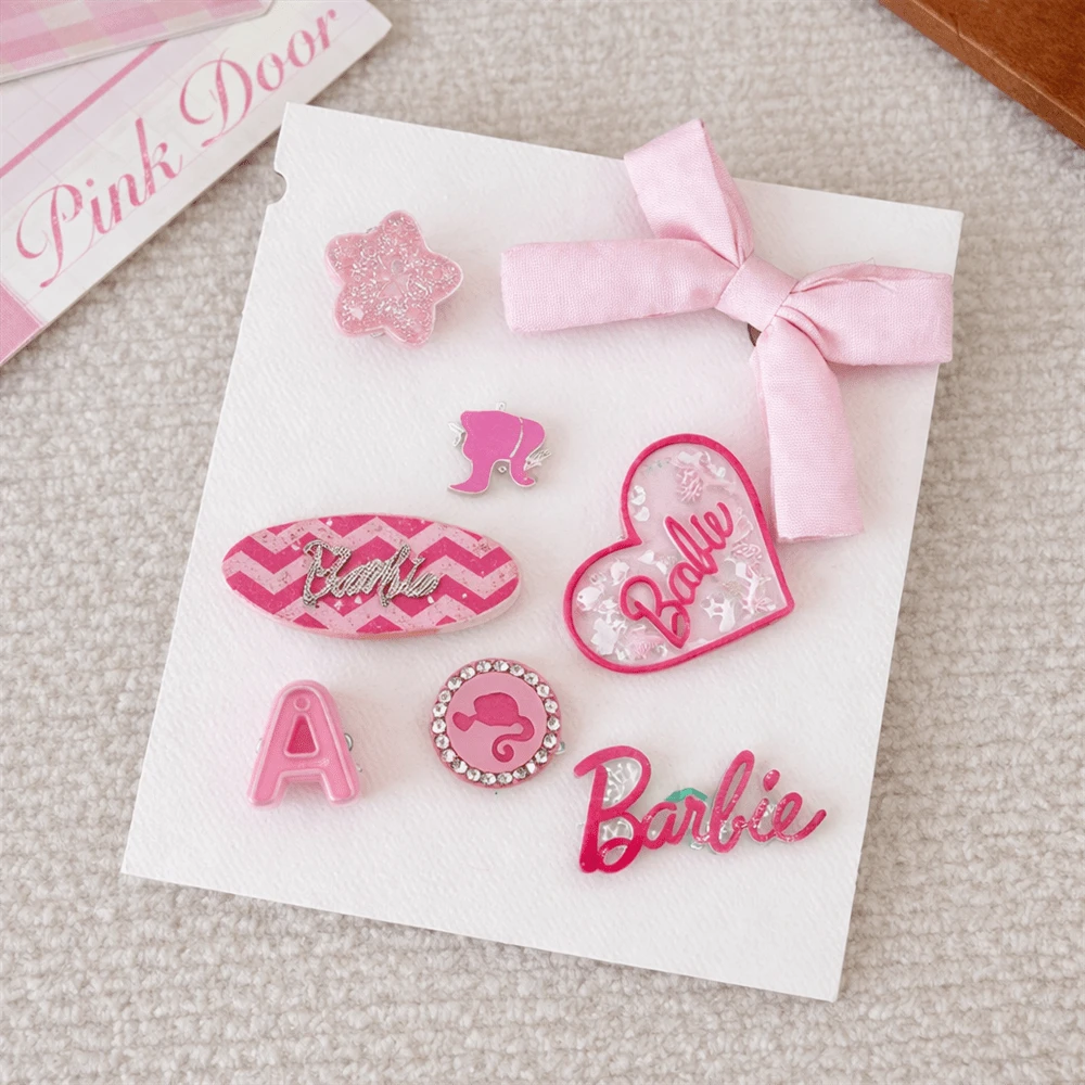 Barbie Series Pink Surfboard-Shaped Shoe Charms Shoe Buckle Shoe Lace Charms For Hole Shoes Decoration Charms Fashion DIY Shoe Accessories - Pink - View 1
