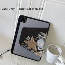 1 件装星空图案保护套 - 专为追求奢华未来主义风格和炫目设计的爱好者打造，带笔槽的保护套兼容 iPad 10.9/10.2/Air 第五代/Pro 11/10代/9.7/Air 2/iPad（第七代）/iPad（第八代）/iPad Air 4/5/iPad Pro 11/iPad 第十代 10.9 英寸 2022 款智能保护套 - 黑色 - 查看 10