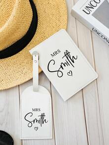 Personalized Passport Cover, Passport Holder, Birthday Travel Gift, Gift For Her, Best Friend Travel Gift, Customized Travel Gift Set, Personalized Passport Cover & Luggage Tag Set, Bridesmaid Gift, Wedding Gift, Groomsman & Bridesmaid Travel Gift - Multicolor - View 10