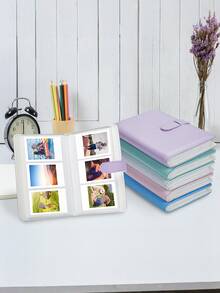 108 Pockets Photo Album For Instant Camera 3 Inch Film, PU Leather Storage Box For Stamps Collection - Multicolor - View 2