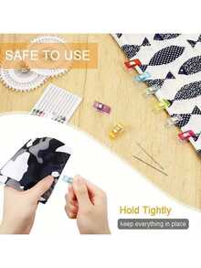 50 Pieces Of Colorful Plastic Sewing Clips - Versatile Handmade Clips Suitable For Crochet, Weaving, Patchwork, And Paper Art - Durable, Reusable, Non Slip Grip (Mixed Colors), Sewing Accessories, Weaving Tools, Decorative Handmade Tools - Nhiều màu - Xem 8