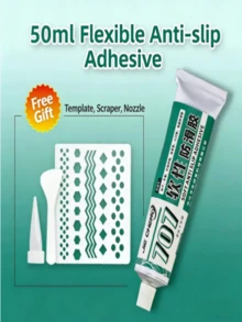 Anti-Slip Soft Adhesive - Waterproof Quick-Drying Cooling Gel For Shoes/Grip, Suitable For Elderly And Diabetics - Transparent Anti-Slip Paste For Socks, High Heels, Wooden-Soled Shoes - Easy To Use, Instant Grip, Suitable For Wet/Rainy/Icy Conditions - Long-Lasting Wear-Resistant Formula - Multicolor - View 3