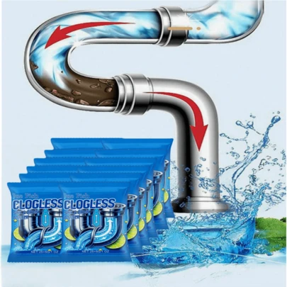 JUE FISH Limpiador de desagües multipaquete - Fórmula potente, desatasca rápidamente fregaderos de cocina, inodoros y tuberías, disuelve y elimina eficazmente los , apto para diversos desagües y tuberías. Ayuda a reducir la acumulación de presión. Mantiene la limpieza duradera de las tuberías. Rentable, una botella se puede usar varias veces. Proporciona una solución diaria rápida para reducir las necesidades de reparación y desatasco profesional. Ahorra costos de mantenimiento y prolonga la vida útil de las tuberías.