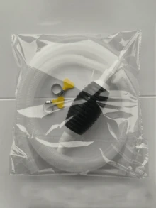 Portable Car Fuel Transfer Siphon Pump - Manual Gasoline Transfer Hose Auto Fluid Extraction Tool Universal Vehicle Fuel Siphon Kit