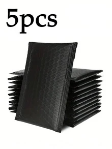 5/10/20/30/40/50个装黑色气泡信封，防水服装包装泡沫袋，哑光复合气泡信封，适用于小型企业，带衬垫信封，邮寄信封，包装袋，情人节邮寄用品 - 彩色 - 查看 15