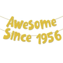 1Set,Gold "1996/1986/1976/1966/1956" Birthday Party DIY String Flash Banner, 30/40/50/60/70 Birthday Party Decoration,Glitter Gold 30th/40th/50th/60th/70th Birthday Banner,Funny 50th Birthday Decorations For Men Women 30 Years,Vintage Happy 40th Birthday Party Anniversary Supplies Gifts Ideas - Gold - View 12