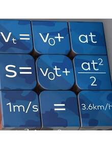 2pcs Creative Square Math Magic Cube, Interesting 3x3 Letter Puzzle Cube, Stress Relief Toy - Multicolor - View 4