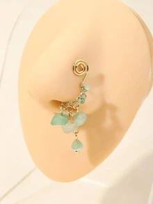 1 chiếc khuyên mũi hình ngôi sao đính đá, trang sức thời trang dành cho nữ, thích hợp làm quà tặng dự tiệc cho bạn bè. - Nhiều màu - Xem 8