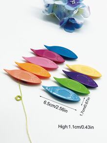 9件套彩色梭芯，适用于手工蕾丝编织，纱线顺滑流畅，穿线方便，是蕾丝和珠宝制作的理想配件 - 彩色 - 查看 7