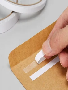 5卷（约5毫米宽，250厘米长）双面胶带，强力粘性胶带 - 透明胶带条，适用于艺术、工艺、卡片制作、剪贴簿 - 不防水，对木材友好（小号双面胶带）