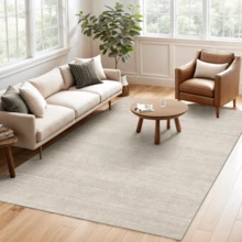 Washable Rugs 8x10 - Stain Resistant 8x10 Area Rugs For Living Room, Non Slip Backing Printed Large Area Rugs For Bedroom, Folable Machine Washable Area Rug (8'x10', Beige) - 彩色 - 查看 3