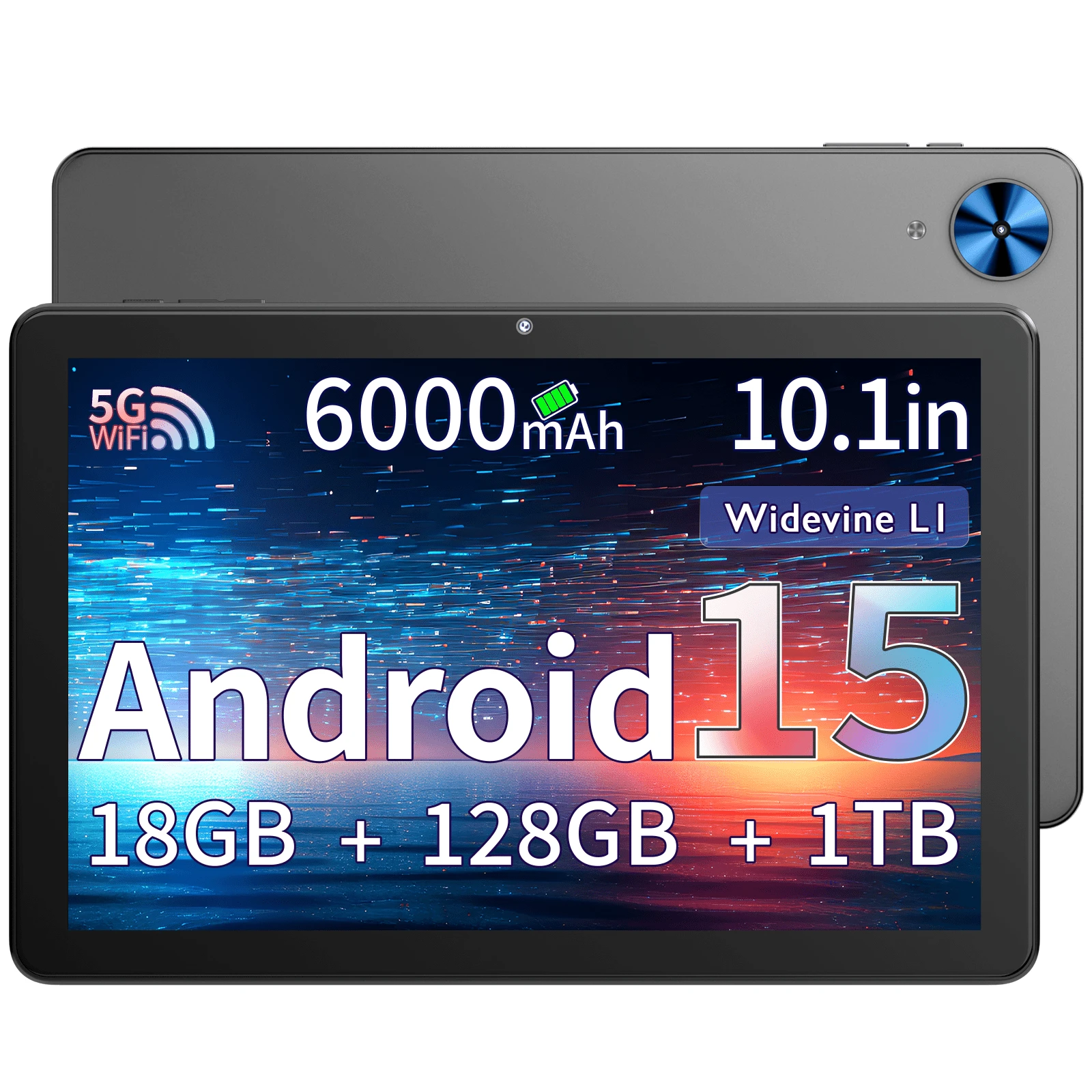 Qetupa 这款安卓15平板电脑配备6GB运行内存+12GB可扩展存储空间和128GB机身存储,6000mAh长效电池,500万像素前置摄像头和800万像素后置双摄像头,支持WiFi 6高速连接和蓝牙5.0,可实现无缝配对。它支持流畅的多任务处理、高清视频播放、在线学习和办公,性能稳定,满足日常使用需求,是学生、上班族和家庭用户的理想之选。 - 黑色 - 查看 1