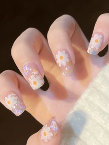 Miếng dán móng tay gel UV Emi, gel nền trong suốt, 20 miếng/gói, cần đèn UV, chất lượng salon, bền lâu, ES20 bán sỉ xuyên biên giới, giống như miếng dán móng tay Red Book. - Nhiều màu - Xem 5