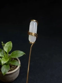 棱镜天然水晶花盆装饰，植物装饰，花园装饰，家居装饰，户外花盆，花园装饰，优雅装饰，反光装饰，室内装饰，植物爱好者，阳光捕捉器，适合作为礼物 - 彩色 - 查看 10