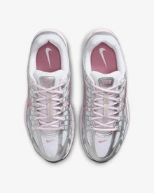 Nike P6000 Abrasion Resistant Low Top Racing Track & Field Competition Running Shoes Women's White Silver BV1021-108 - Hồng - Xem 5