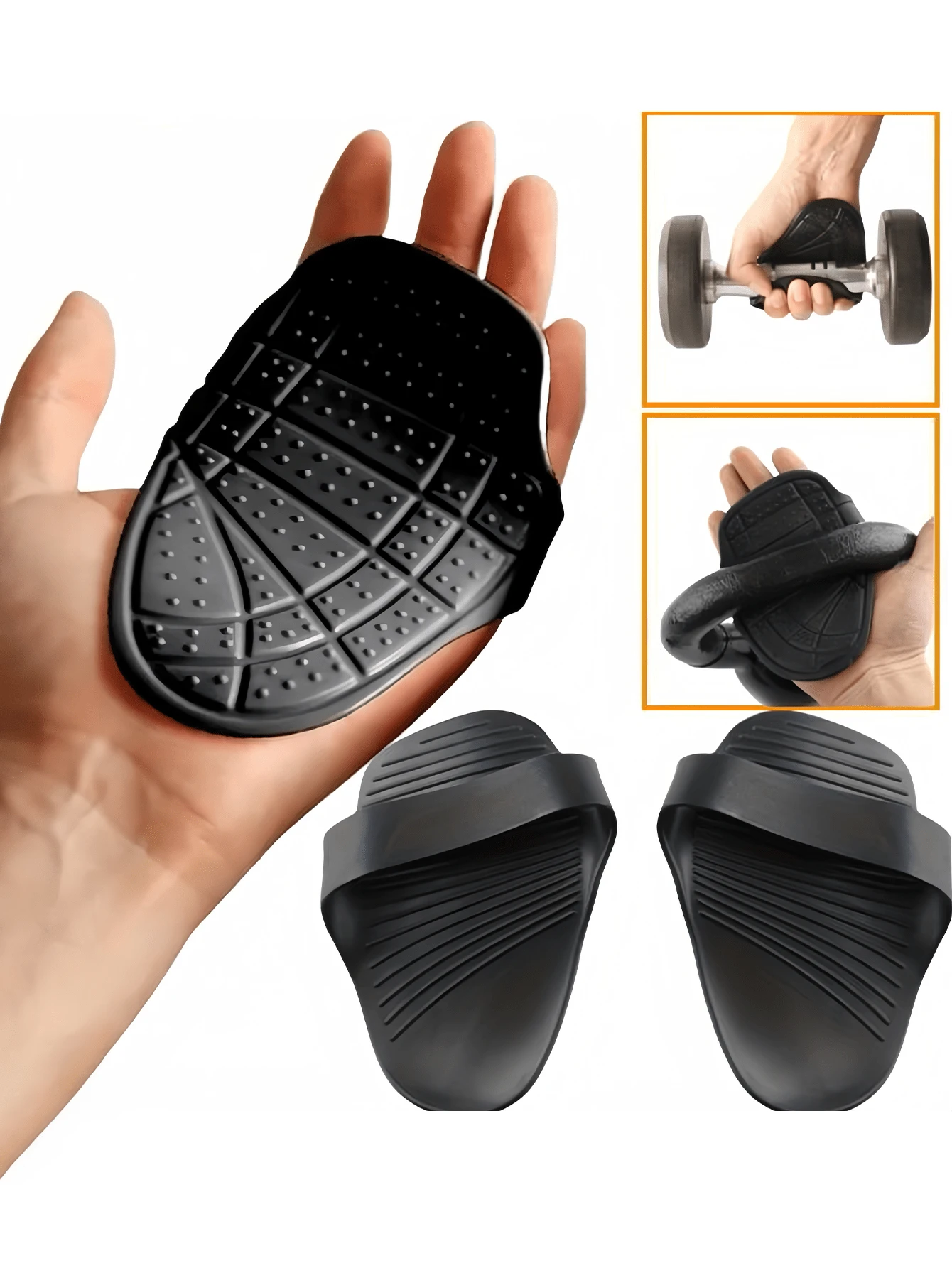 Guantes de silicona para gimnasio, guantes protectores de mano de silicona duraderos, palmas antideslizantes y resistentes al desgaste, adecuados para levantamiento de pesas, dominadas, entrenamiento de fuerza, uso en el gimnasio de casa, equipo de fitness