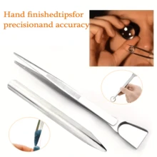 1 Set Beading Rotator Kit, Includes Triangular Tray Or 1 Jewelry Scoop Or 1 Jewelry Tweezer With Scoop, Beading Needles, For Bracelet And Necklace Making