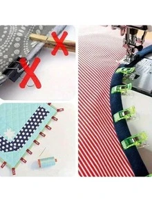 50 Pieces Of Colorful Plastic Sewing Clips - Versatile Handmade Clips Suitable For Crochet, Weaving, Patchwork, And Paper Art - Durable, Reusable, Non Slip Grip (Mixed Colors), Sewing Accessories, Weaving Tools, Decorative Handmade Tools - Nhiều màu - Xem 9