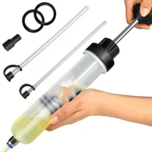 200/500ml Automotive Brake And Transmission Fluid Dual Purpose Manual Oil Pump - A Portable Handheld Tool With An Ergonomic Handle, Durable Plastic Structure, Easy-To-Use Automotive Maintenance And Repair Design, And Automotive Repair Parts Oil Pump - A - View 11